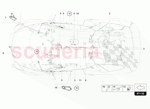 Part Diagram for Lamborghini 471971050AE