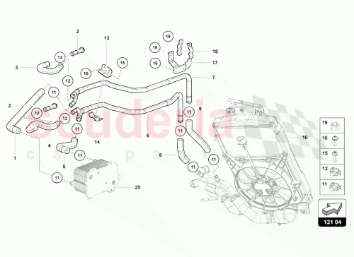 Part Diagram for Lamborghini 470121724B