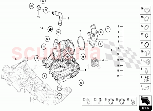 Part Diagram for Lamborghini 07L121119B