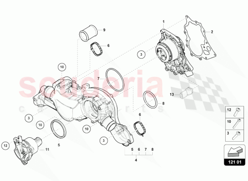 Part Diagram for Lamborghini 0P2121115A