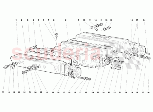 Part Diagram for Lamborghini 001332813