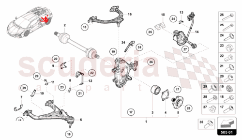 Part Diagram for Lamborghini 47B941453