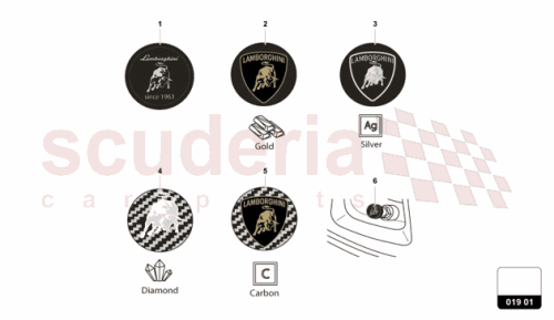 Part Diagram for Lamborghini 0R1400107