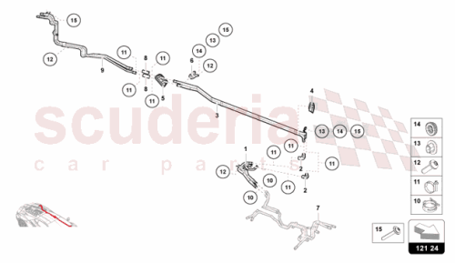 Part Diagram for Lamborghini 47B121101A