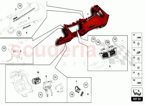 Part Diagram for Lamborghini 470857087A