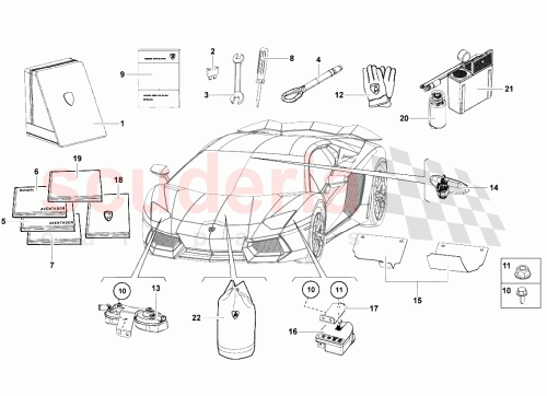 Part Diagram for Lamborghini 476012003B