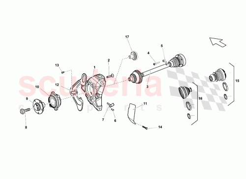 Part Diagram for Lamborghini 400407245A