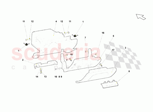 Part Diagram for Lamborghini 402858414A