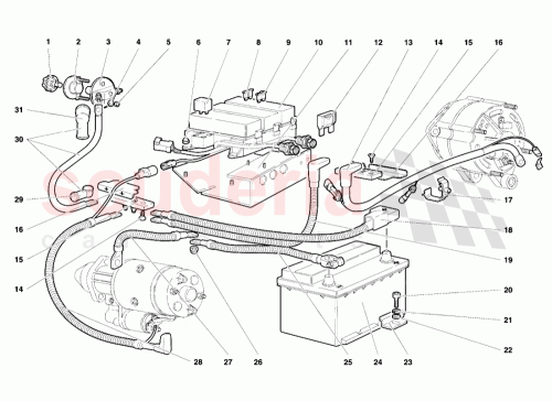 Part Diagram for Lamborghini 006036272