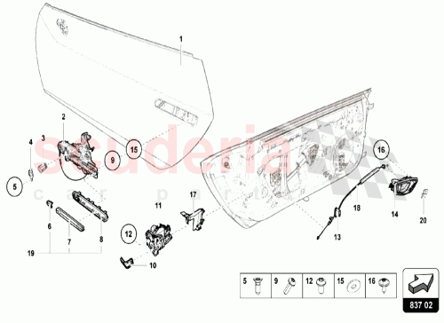 Part Diagram for Lamborghini 4G8837087