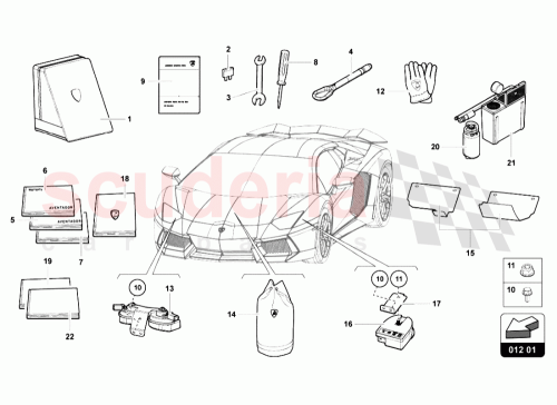 Part Diagram for Lamborghini 475012003E