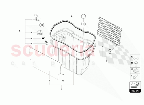 Part Diagram for Lamborghini 470863362AD