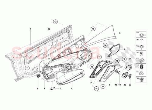 Part Diagram for Lamborghini 470867165B