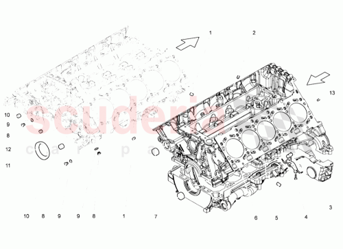 Part Diagram for Lamborghini 07L103011BL