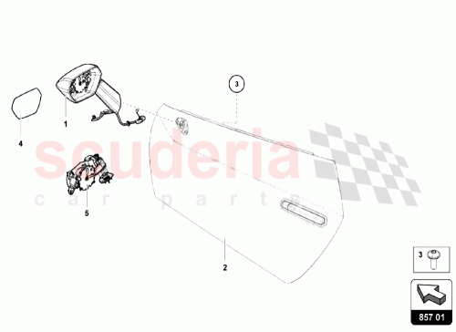 Part Diagram for Lamborghini 4T0857388C001