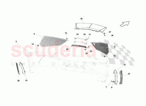 Part Diagram for Lamborghini 403807287A