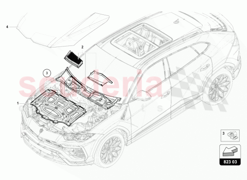 Part Diagram for Lamborghini 4M1819979B