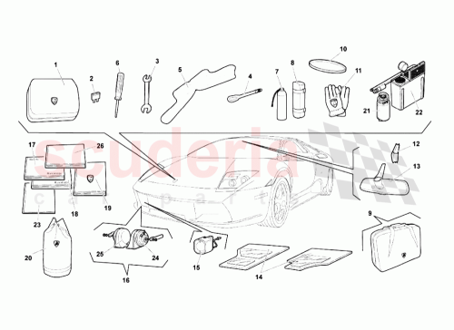 Part Diagram for Lamborghini 418857511