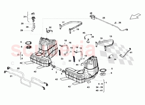 Part Diagram for Lamborghini 407201021B