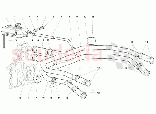 Part Diagram for Lamborghini 001731848