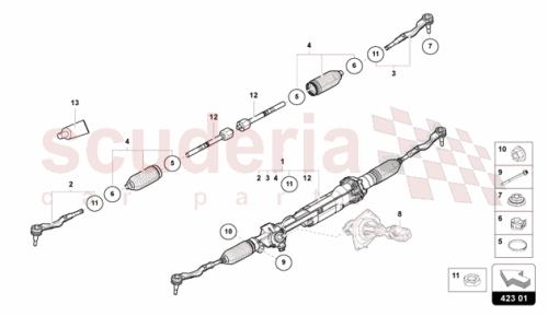 Part Diagram for Lamborghini 47A423050A