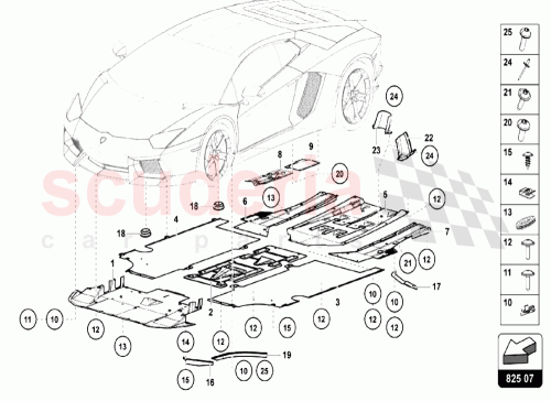 Part Diagram for Lamborghini 470825369