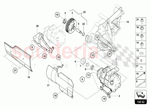 Part Diagram for Lamborghini 8K0260805H