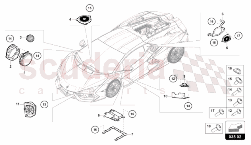 Part Diagram for Lamborghini 47B035400