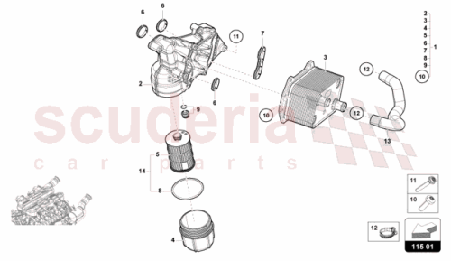 Part Diagram for Lamborghini 07M115401