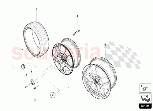 Part Diagram for Lamborghini 4T0601303A