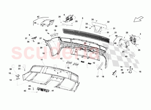Part Diagram for Lamborghini 400807131B