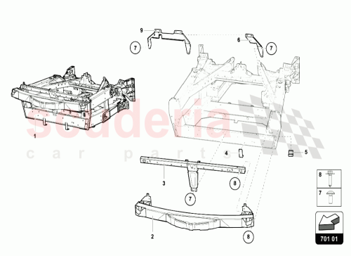 Part Diagram for Lamborghini 470805614B