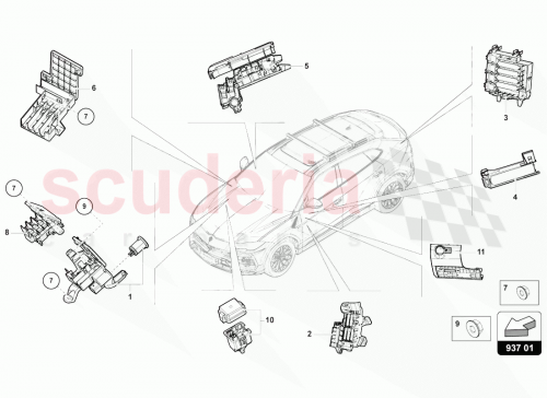 Part Diagram for Lamborghini 4M0941828
