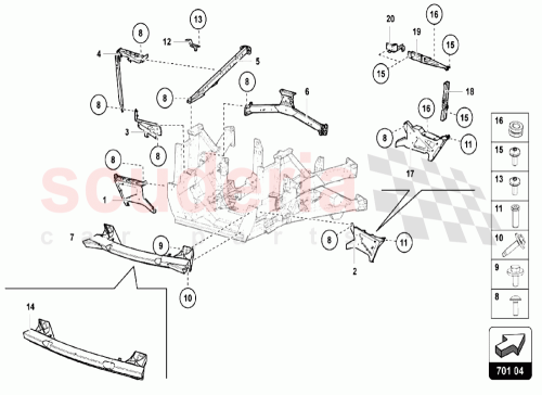 Part Diagram for Lamborghini 470814908E