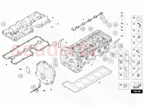 Part Diagram for Lamborghini 07L103063BH