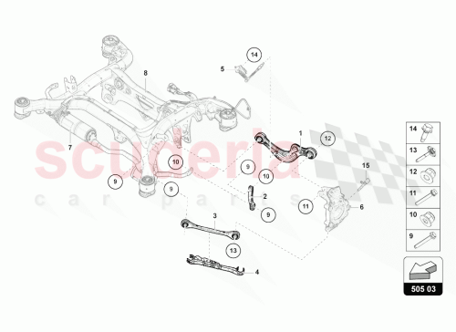 Part Diagram for Lamborghini 4M0505323G
