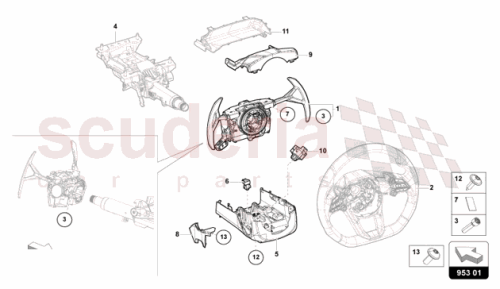 Part Diagram for Lamborghini 47B907129A