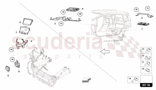Part Diagram for Lamborghini 4K4907117N