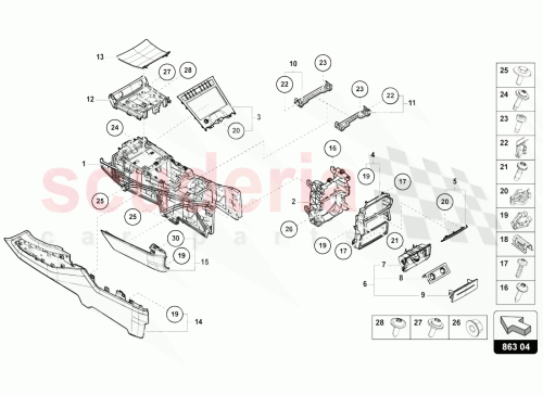 Part Diagram for Lamborghini 4ML863304BKF3