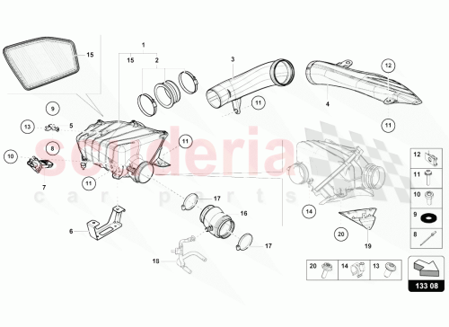 Part Diagram for Lamborghini 4T0133843
