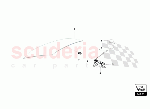 Part Diagram for Lamborghini 4F0857593G