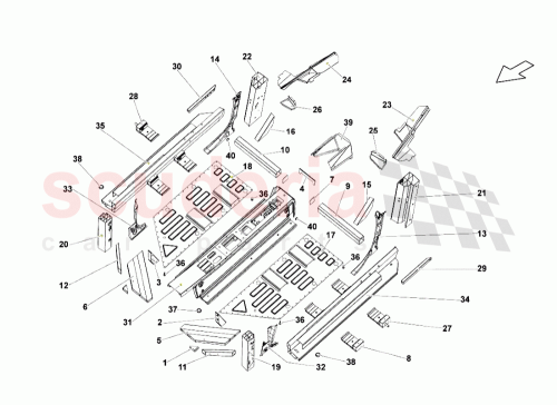 Part Diagram for Lamborghini 407802125