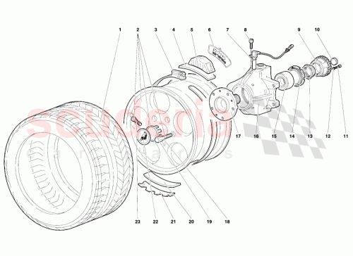 Part Diagram for Lamborghini 005134984