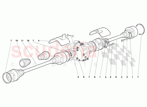 Part Diagram for Lamborghini 002512800