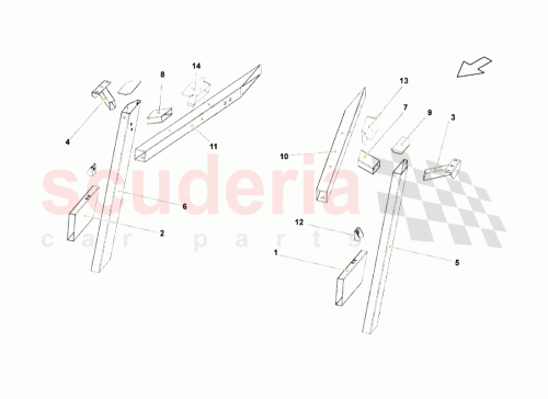 Part Diagram for Lamborghini 400803504A