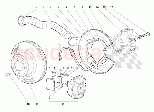 Part Diagram for Lamborghini 003131723