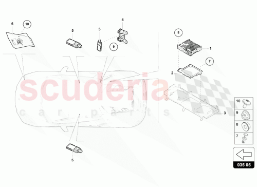 Part Diagram for Lamborghini 4T0035646