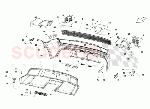 Part Diagram for Lamborghini 400807527C