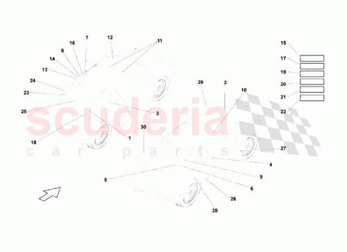 Part Diagram for Lamborghini 400010522