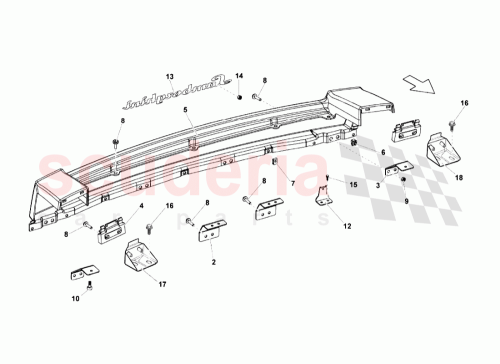 Part Diagram for Lamborghini 400864487A